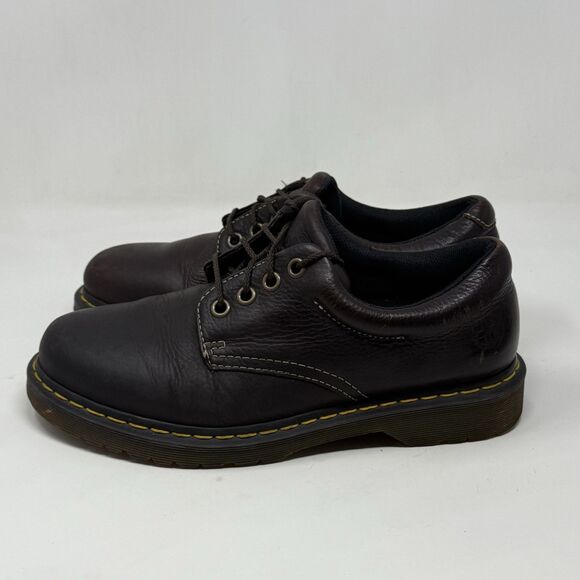Dr Martens Boston Shoes Mens 10 Brown Leather 4 Eye Lace Up Oxford Casual Unisex main image 4